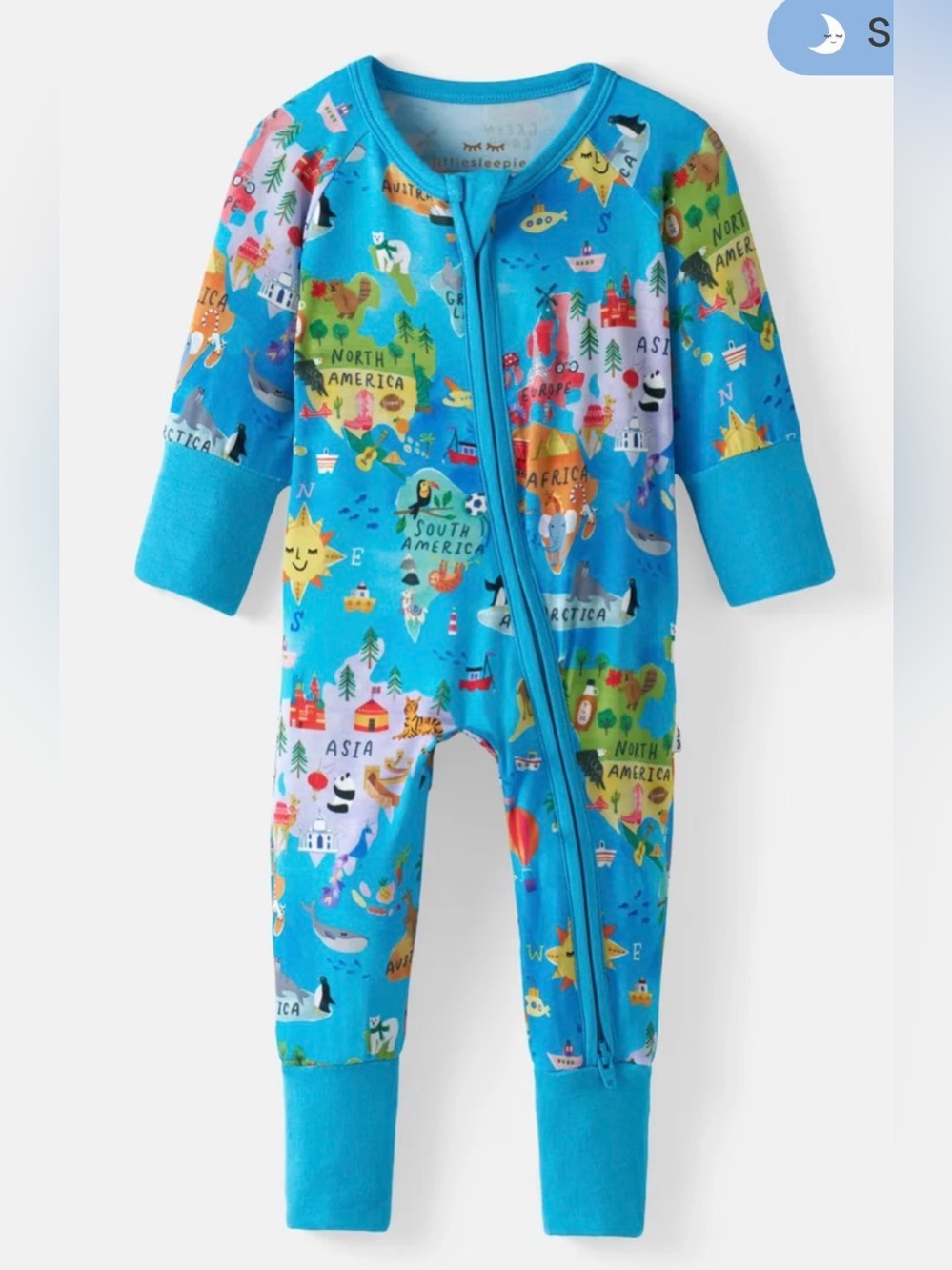 Little Sleepies Around The World Zippy Size 6-12M